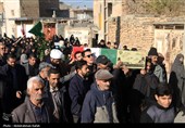 تشییع پیکر شهید گمنام دفاع مقدس درهمدان