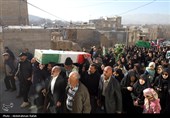 تشییع پیکر شهید گمنام دفاع مقدس درهمدان