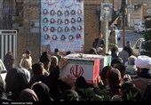 تشییع پیکر شهید گمنام دفاع مقدس درهمدان