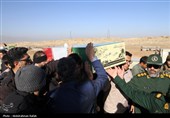 تشییع پیکر شهید گمنام دفاع مقدس درهمدان
