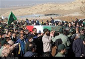 تشییع پیکر شهید گمنام دفاع مقدس درهمدان