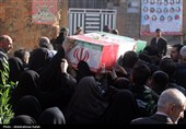 تشییع پیکر شهید گمنام دفاع مقدس درهمدان