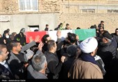 تشییع پیکر شهید گمنام دفاع مقدس درهمدان