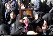 تشییع پیکر شهید گمنام دفاع مقدس درهمدان