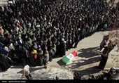 تشییع پیکر شهید گمنام دفاع مقدس درهمدان