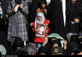 تشییع پیکر شهید گمنام دفاع مقدس درهمدان