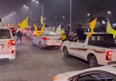 راهپیمایی خودرویی در بغداد و بصره در حمایت از حزب‌الله و انصارالله
