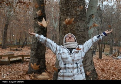 حال و هوای پاییزی بوستان وکیل آباد مشهد