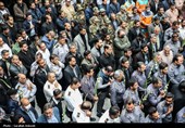 وداع  مردم کرمان با شهید آتش‌نشان
