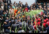 وداع  مردم کرمان با شهید آتش‌نشان