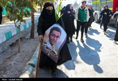 وداع  مردم کرمان با شهید آتش‌نشان