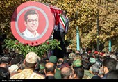 وداع  مردم کرمان با شهید آتش‌نشان