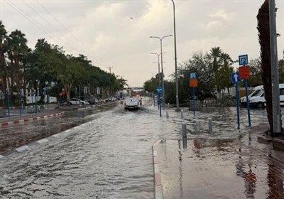 مدیریت ناکارآمد صهیونیست‌ها، ایلات اشغالی را در سیل فرو برد