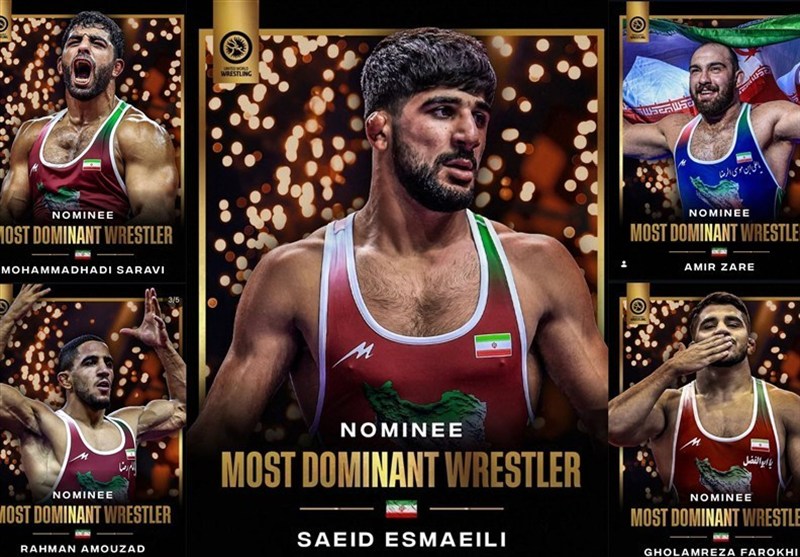 5 ممثلين لإيران ضمن المرشحين لأفضل مصارعي العالم لعام 2025