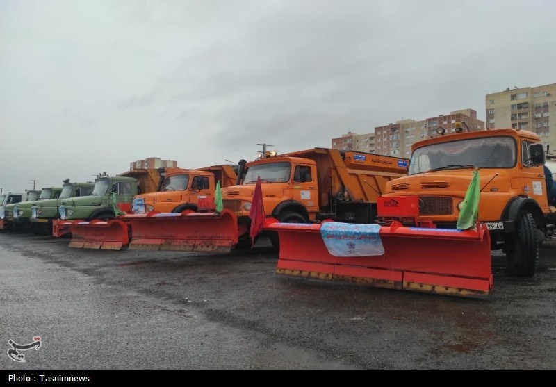 آمادگی کامل شهرداری زنجان برای مواجهه با بارش‌های زمستانی