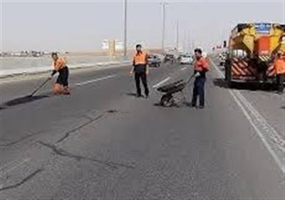 لکه‌گیری 110 هزار متر مربع از راه‌های اردبیل