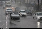 بارش باران و برف پاییزی درهمدان