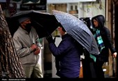 بارش باران و برف پاییزی درهمدان