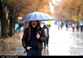 بارش باران و برف پاییزی درهمدان