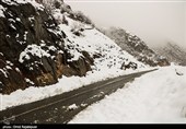 بارش برف در منطقه اشکور رحیم آباد- گیلان