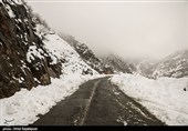 بارش برف در منطقه اشکور رحیم آباد- گیلان