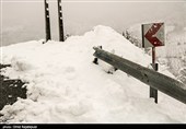 بارش برف در منطقه اشکور رحیم آباد- گیلان