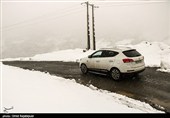 بارش برف در منطقه اشکور رحیم آباد- گیلان