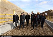استاندار اردبیل از مراحل پایانی راه‌آهن اردبیل - میانه بازدید کرد