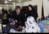 شب یلدای استاندار اردبیل در کنار مادران امید مهر