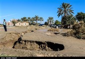 خسارت سیل به روستاهای فاریاب - کرمان