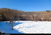 طبیعت برفی روستای پلکانی کنگ در خراسان رضوی