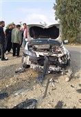 4 مصدوم در تصادف تیبا و پراید در محور سه‌راهی جندالله