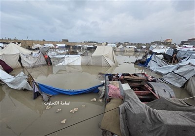 غزه؛ دیروز غرق در خون، امروز غرق در سیلاب/ حمزه از درد می‌میرد، رهف یخ می‌زند