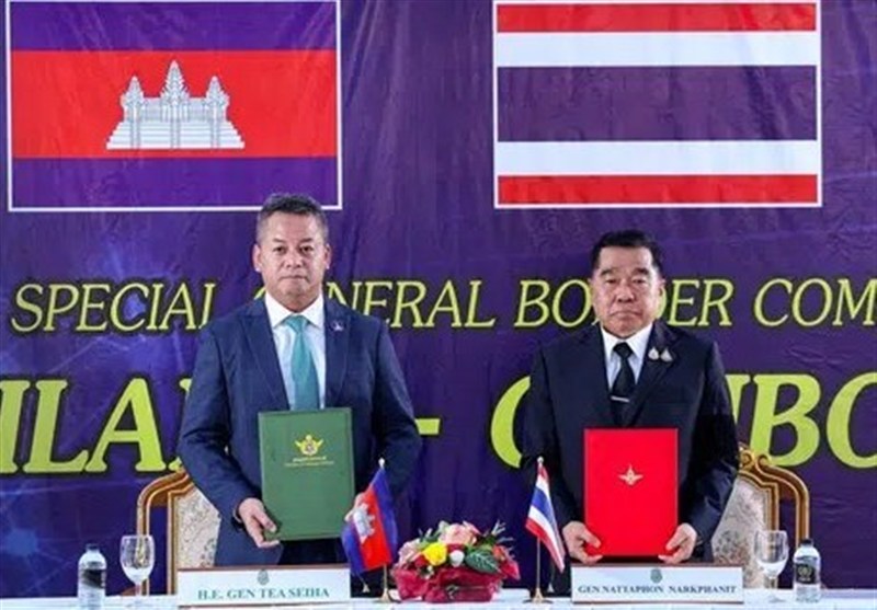 توافق تایلند و کامبوج بر سر آتش‌بس فوری در مرزهای مشترک