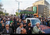 مراسم تشییع پیکر آیت‌الله سید علی شفیعی در اهواز