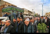 مراسم تشییع پیکر آیت‌الله سید علی شفیعی در اهواز
