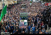 مراسم تشییع پیکر آیت‌الله سید علی شفیعی در اهواز
