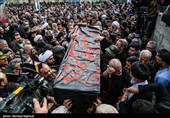 مراسم تشییع پیکر آیت‌الله سید علی شفیعی در اهواز