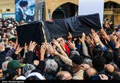 مراسم تشییع پیکر آیت‌الله سید علی شفیعی در اهواز