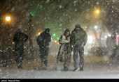 بارش برف در تبریز