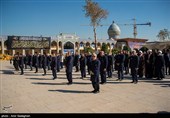 آیین تعویض پرچم و سیاه پوشان حرم مطهر حضرت شاهچراغ (ع) به مناسبت 17 رجب  سالروز  بزرگداشت شهادت حضرت احمدبن موسی (ع)