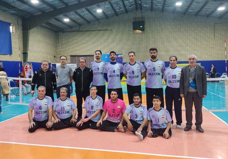 قهرمانی گلستان در مسابقات والیبال نشسته کشور
