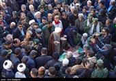 تشییع پیکر سه شهید مدافع امنیت در حرم مطهر شاهچراغ(ع)