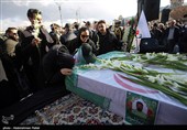 مراسم تشییع پیکر دو شهید مدافع امنیت در همدان