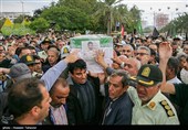 تشییع پیکر شهید امنیت امیرحسین ترکاشوند - کیش