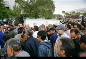 تشییع پیکر شهید امنیت امیرحسین ترکاشوند - کیش