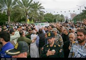 تشییع پیکر شهید امنیت امیرحسین ترکاشوند - کیش