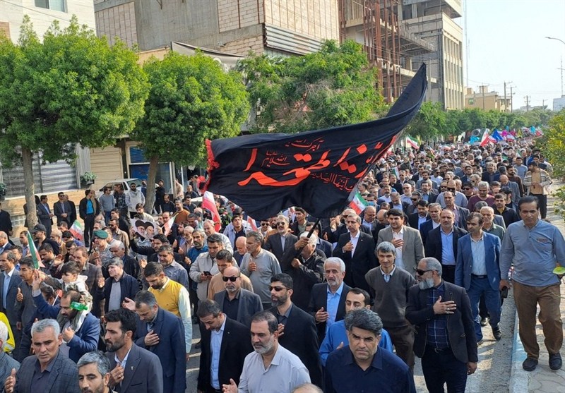 راهپیمایی , اغتشاشات ایران , اخبار استان بوشهر , 