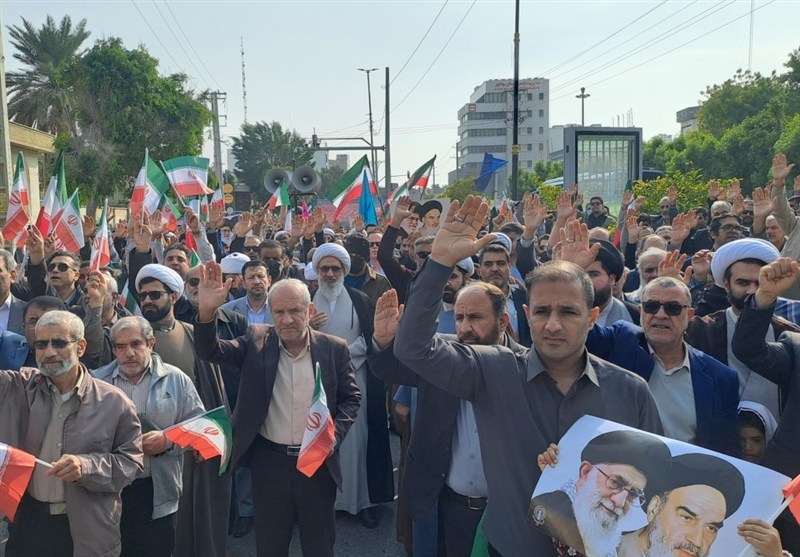 راهپیمایی , اغتشاشات ایران , اخبار استان بوشهر , 