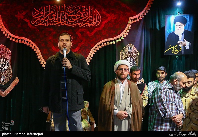 وداع با پیکر مطهر شهید م ع حرم حمیدرضا ضیایی